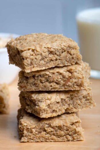 Stack of 4 oat bars - copycat recipe from Starbucks