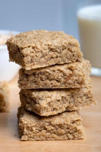 Stack of 4 oat bars - copycat recipe from Starbucks