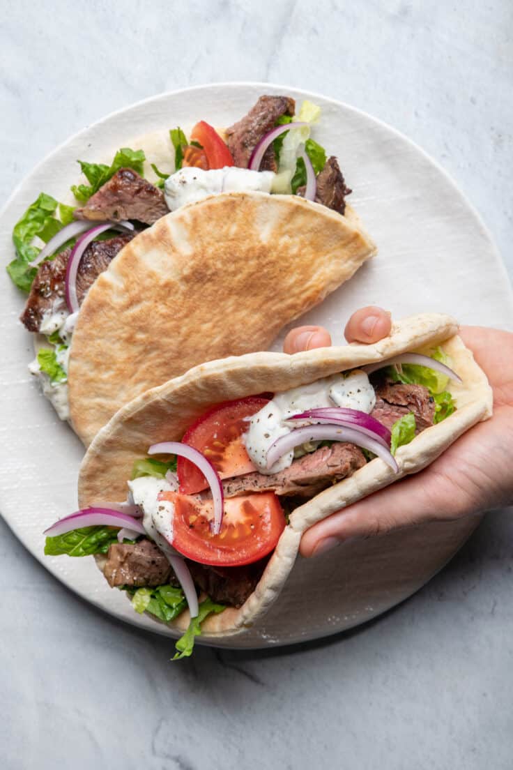 Steak Gyros {easy Homemade Recipe} Steak Gyros - Feel Good Foodie