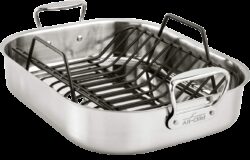 Anolon Triply Clad Stainless Steel Roaster / Roasting Pan with Rack