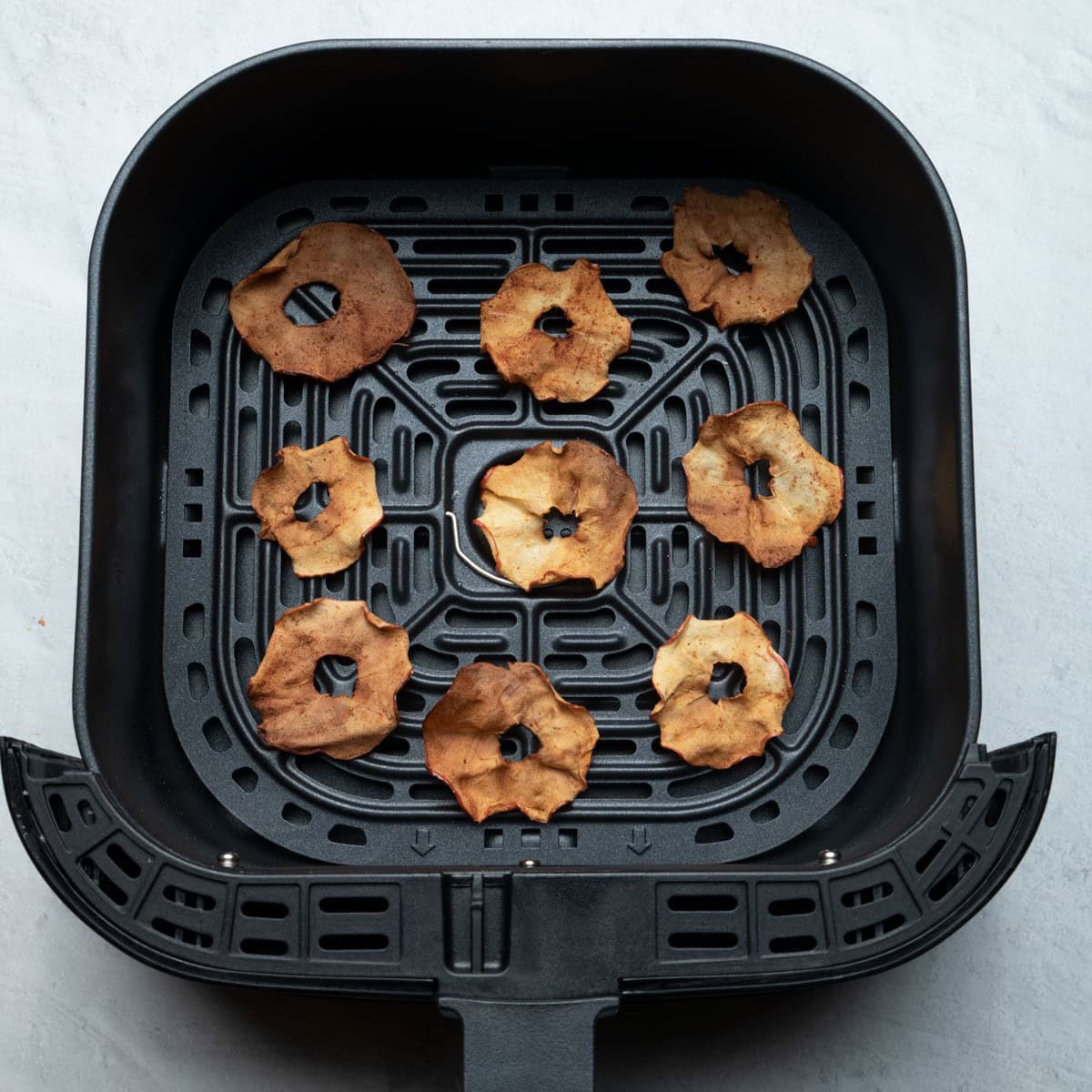 Apples after cooking in the air fryer.