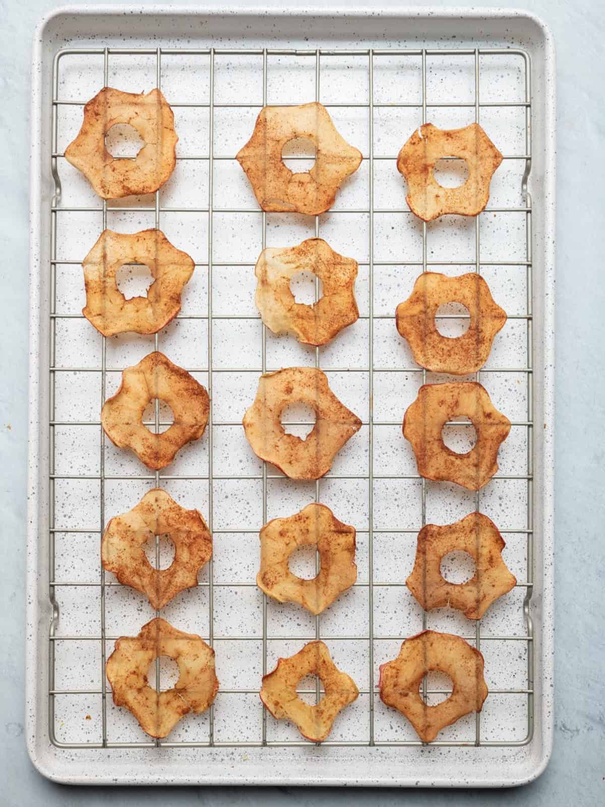 Apples after cooking in oven.