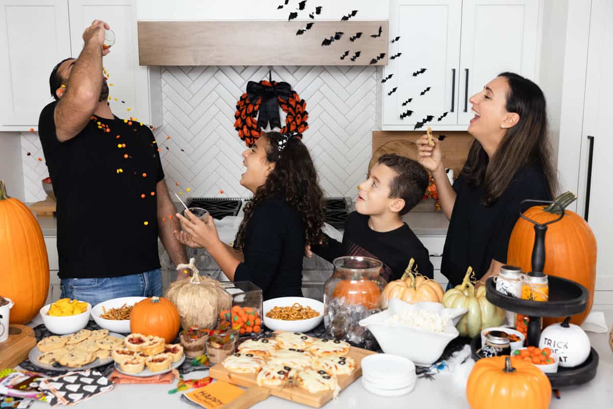 Jawad family at Halloween party
