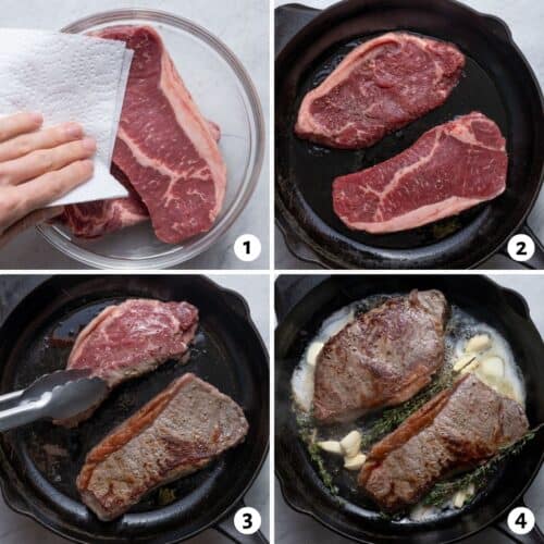 Cast Iron Skillet Steak Juicy Easy Recipe Feel Good Foodie 