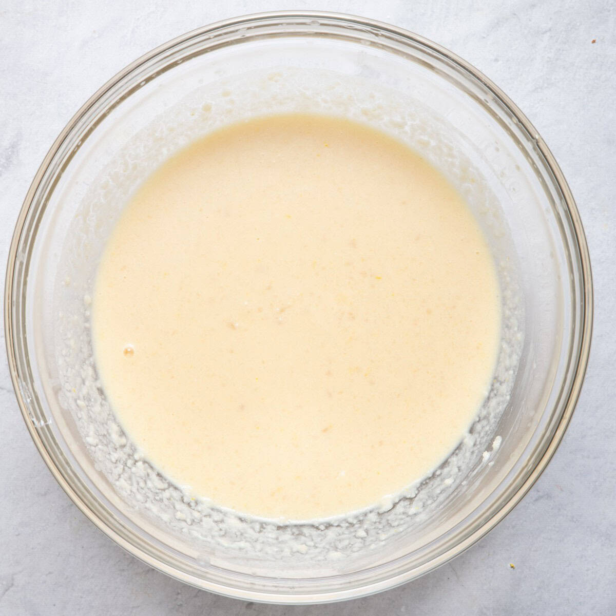 All the wet ingredients blended.