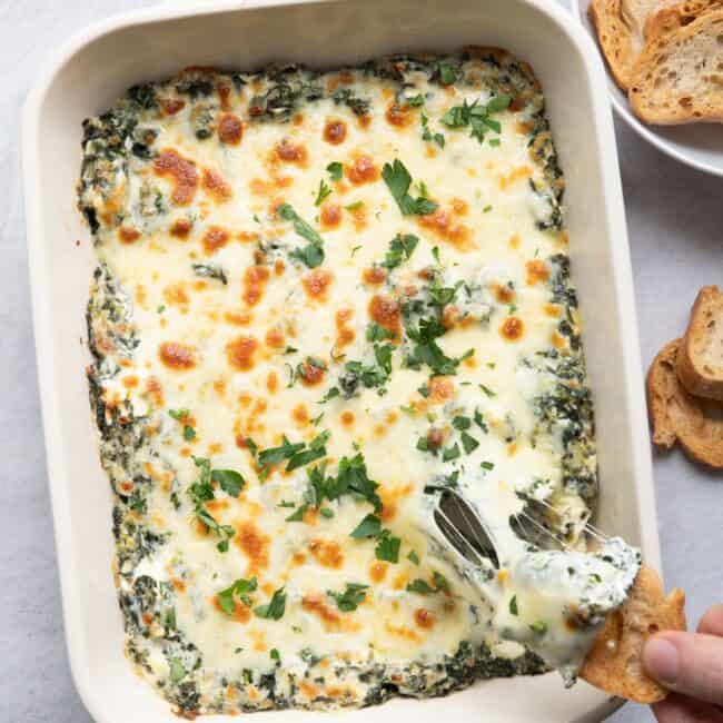 Cream Cheese Spinach Dip.