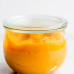 How to make pumpkin puree from scratch - stored in glass jar