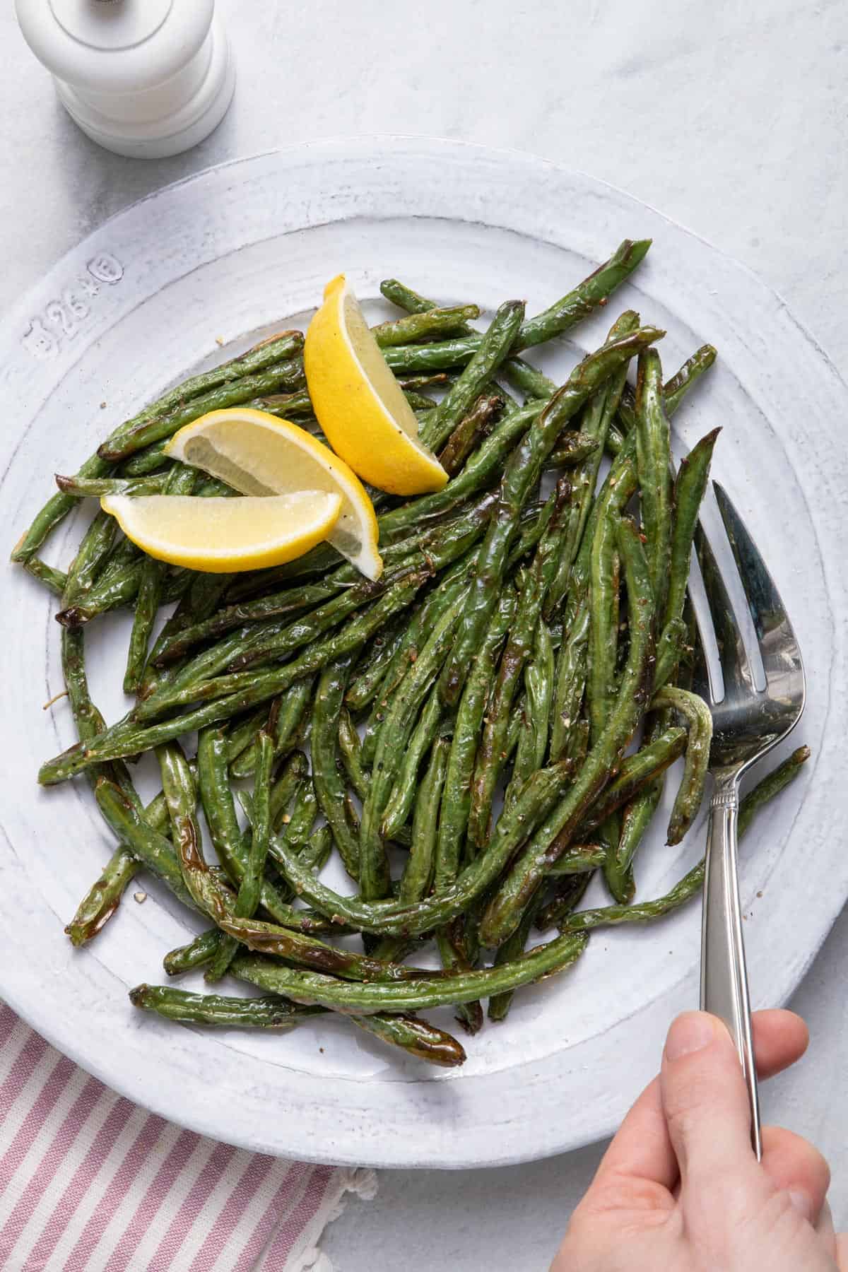 10-Minute Air Fryer Frozen Green Beans - Fork in the Kitchen