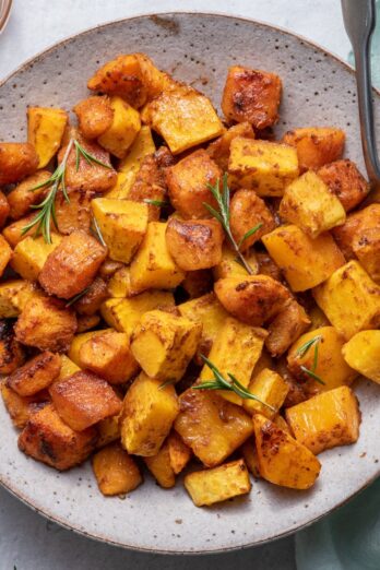 Cinnamon Roasted Butternut Squash.