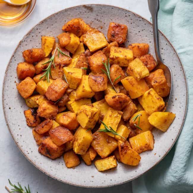 Cinnamon Roasted Butternut Squash.