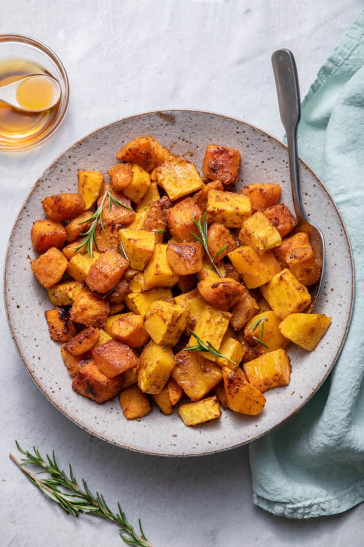 Roasted Butternut Squash With Cinnamon - Feel Good Foodie
