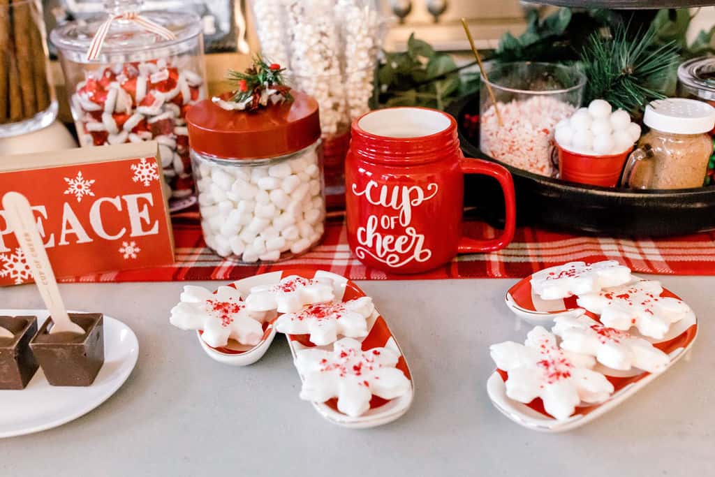 Example of some toppers for hot chocolate bar