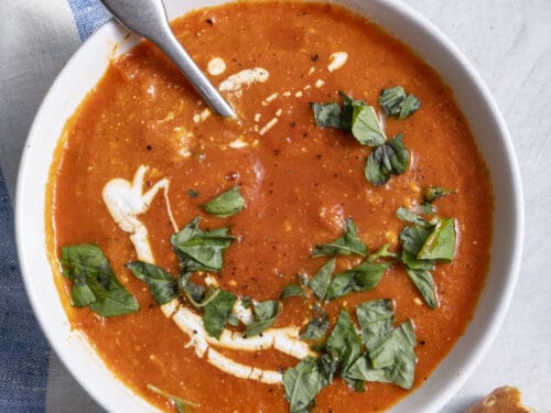 Roasted Red Pepper Soup - Creamy, Healthy And Delicious - Inside The Rustic  Kitchen