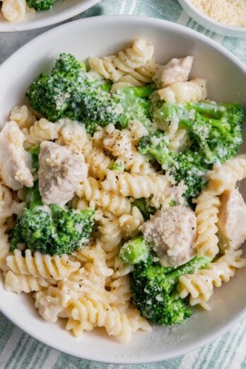 Broccoli Chicken Alfredo.