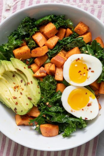 Eggs and Sweet Potato Breakfast Bowl.
