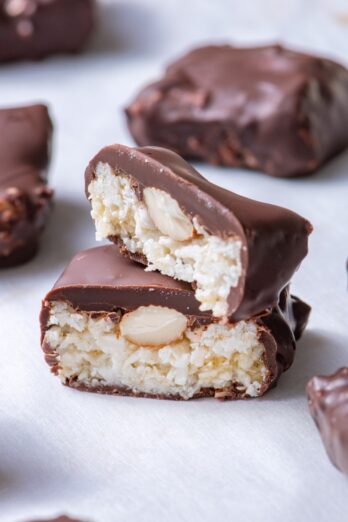 Raw Almond Joy Bars.