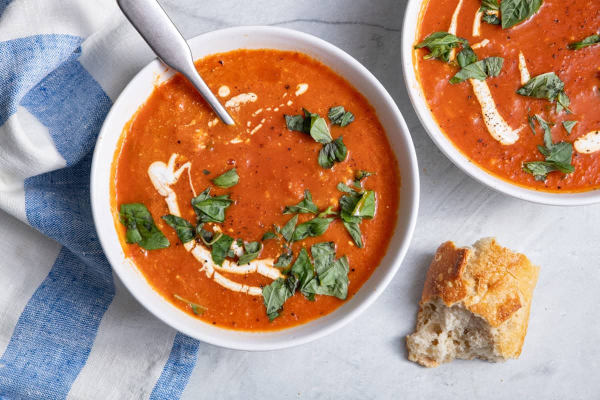 Roasted Red Pepper Soup.