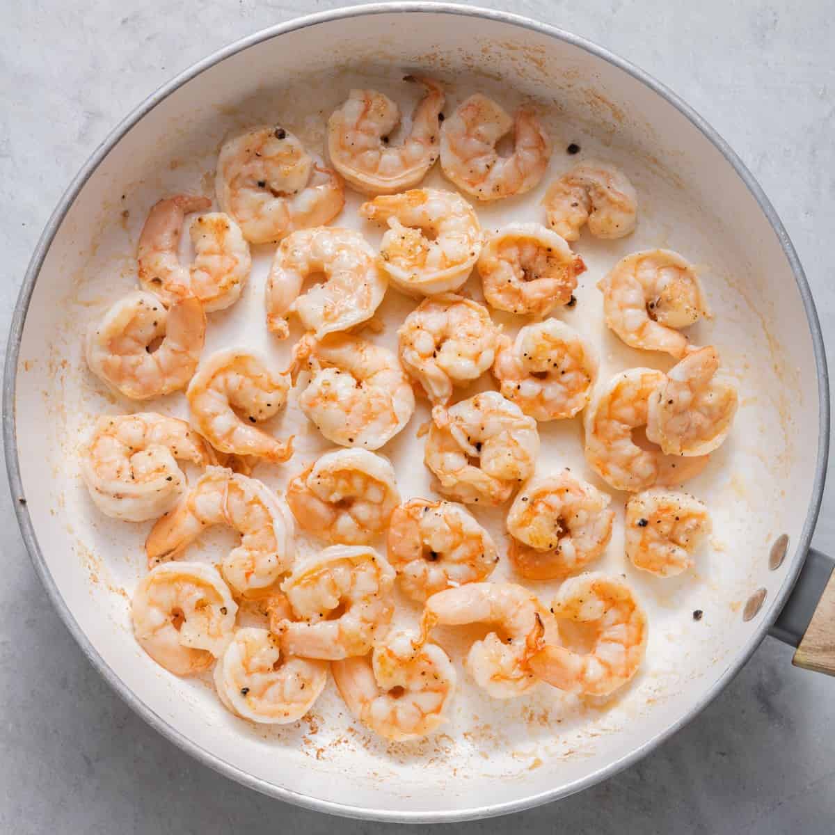 Shrimp in after cooked.
