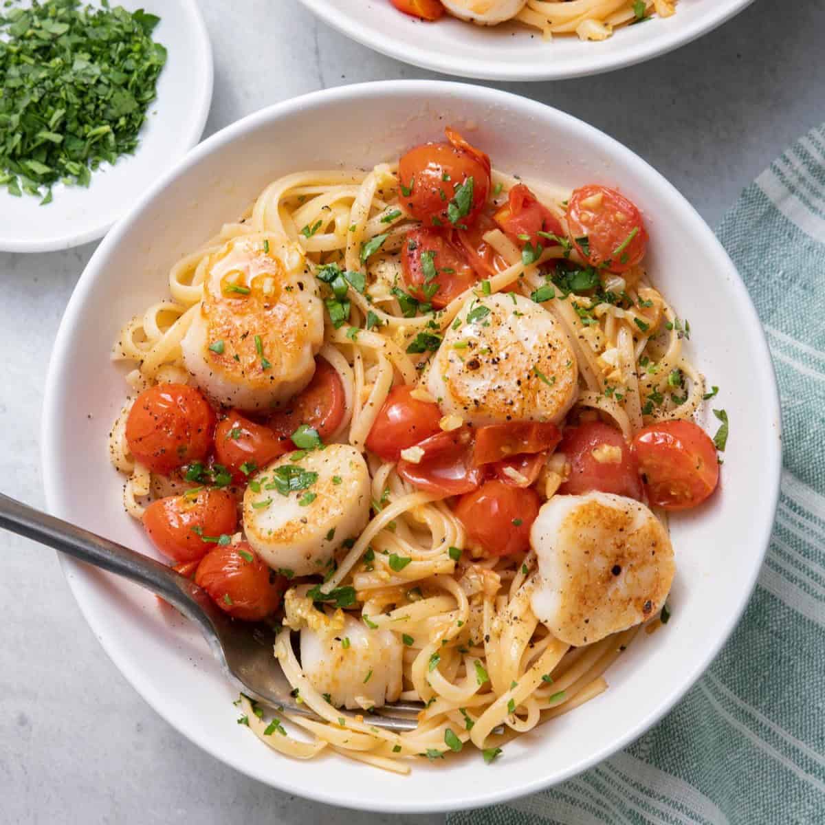 Scallop Pasta.
