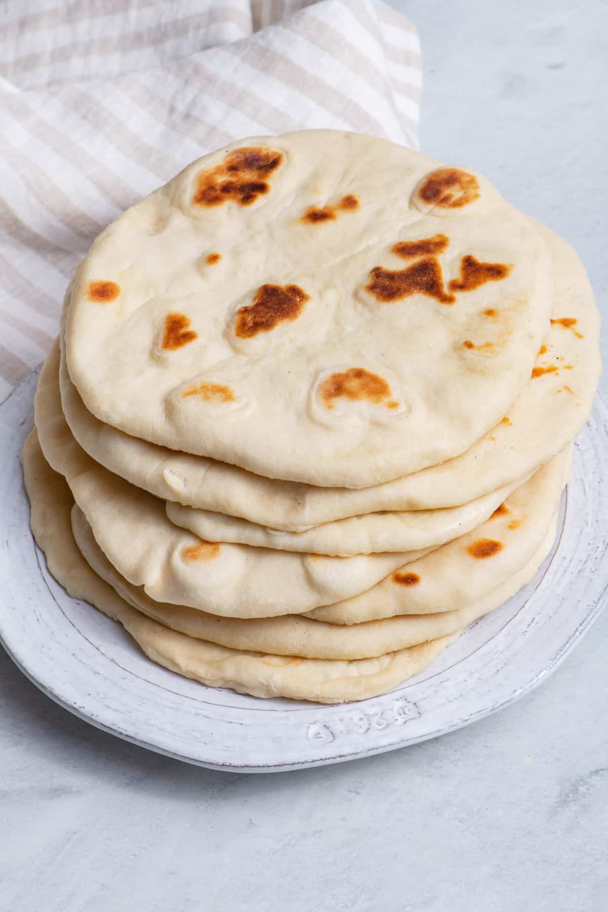 Stack of homemade flatbreads