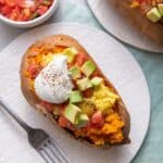 Loaded Breakfast Sweet Potatoes.