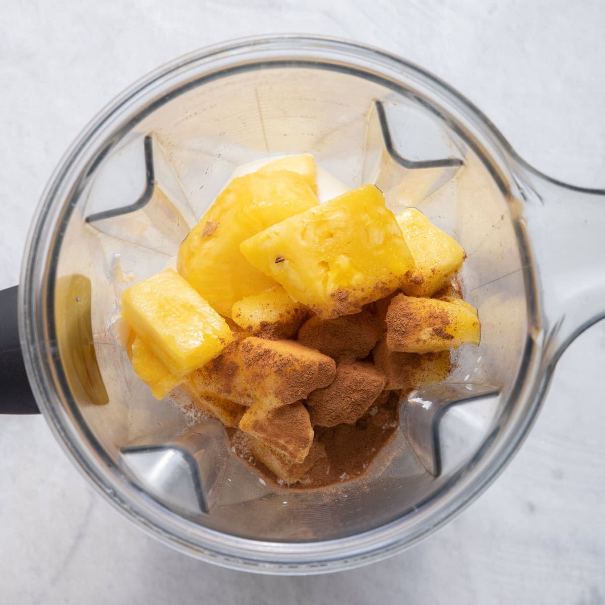 Ingredients before blending.