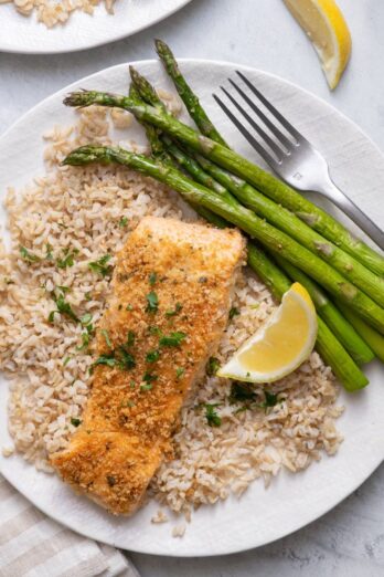 Panko Crusted Salmon.