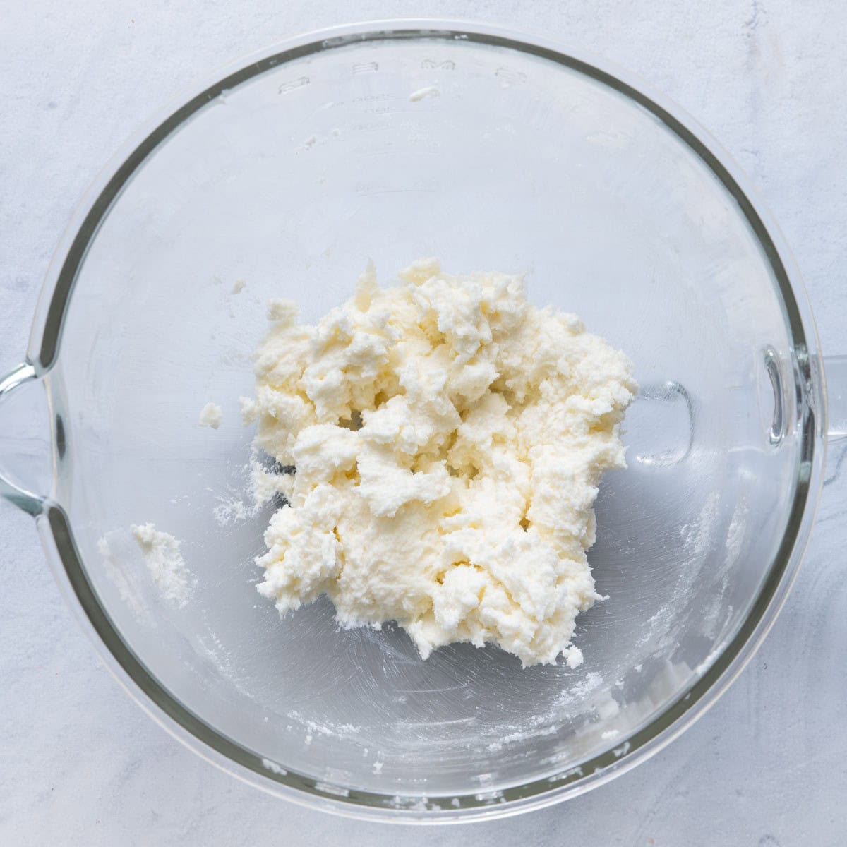 Butter and sugar beat together.
