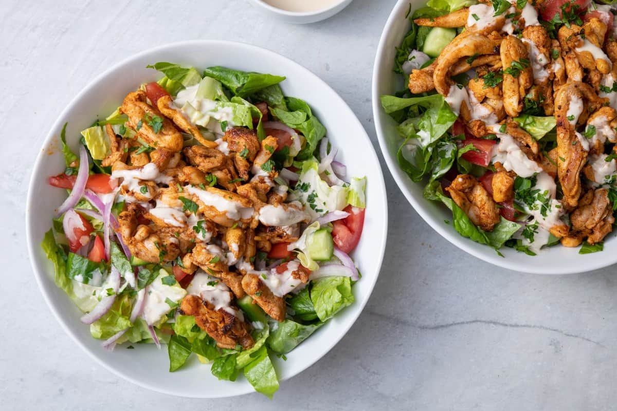 Chicken Shawarma Salad.
