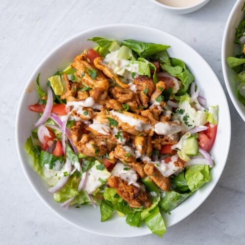 Chicken Shawarma Salad.