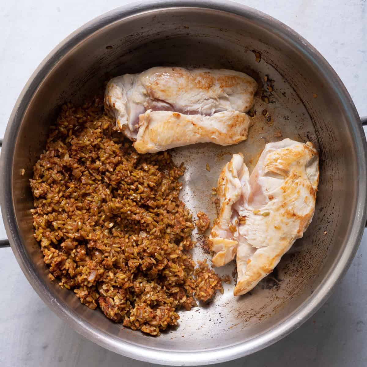 Two chicken breasts added.