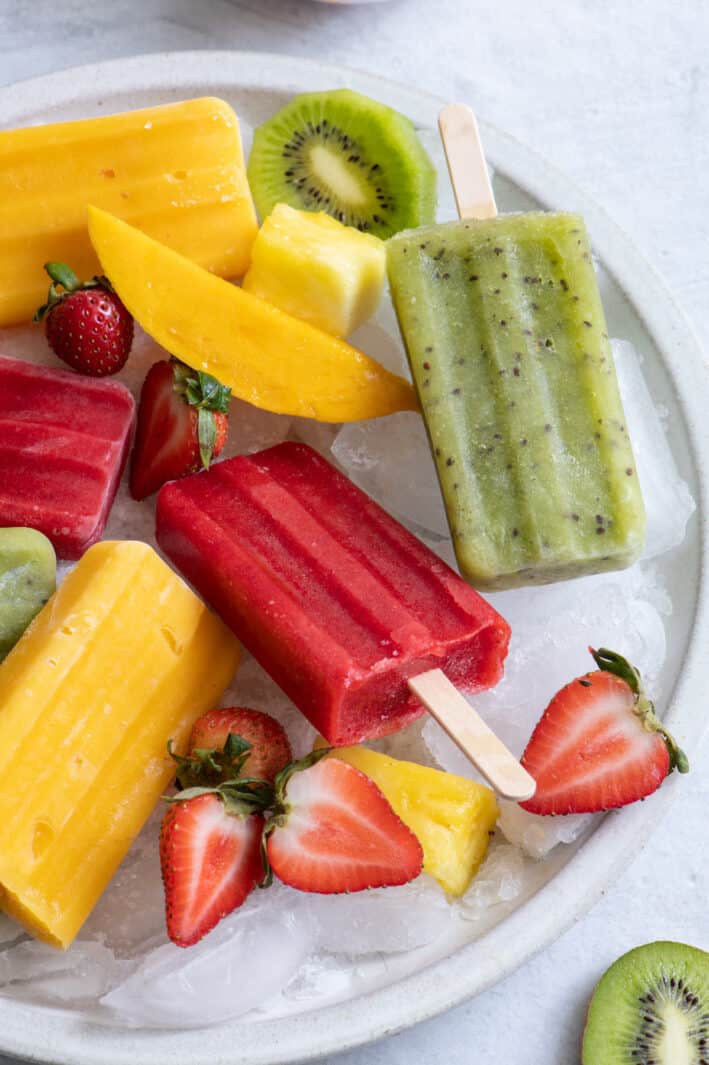 How to Make Popsicles {3 Fruit Popsicle Flavors!} Feel Good Foodie