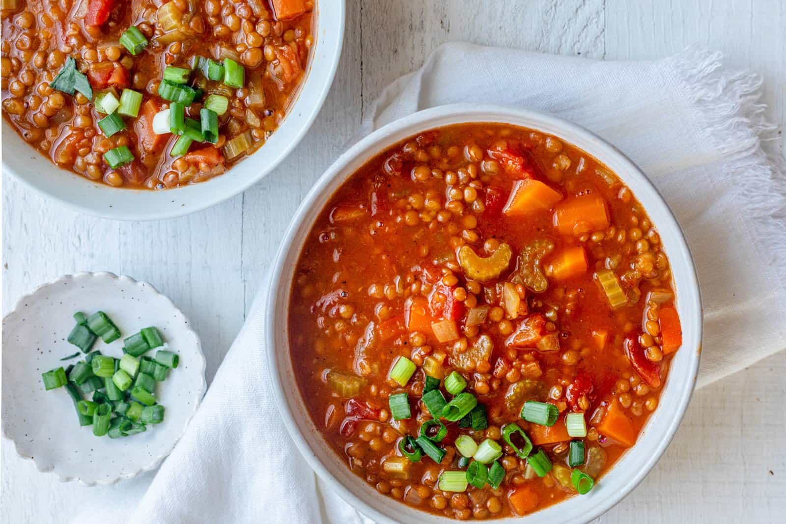 Tomato Lentil Soup.