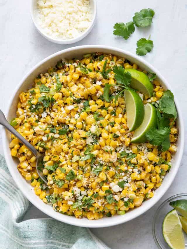 Mexican Street Corn Salad - Feel Good Foodie