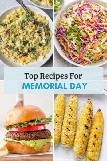 Round up featured image for Memorial Day Recipes.