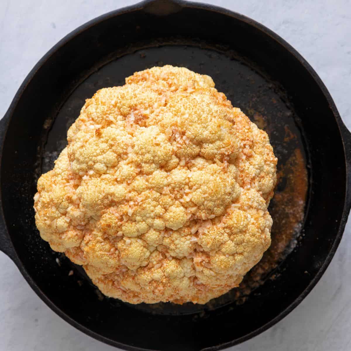 Cauliflower after baking for 40-50 mins.