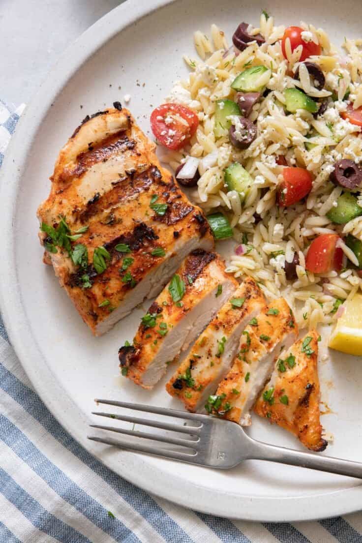 Yogurt Marinated Chicken {Grill, Bake or Air Fry!} - FeelGoodFoodie