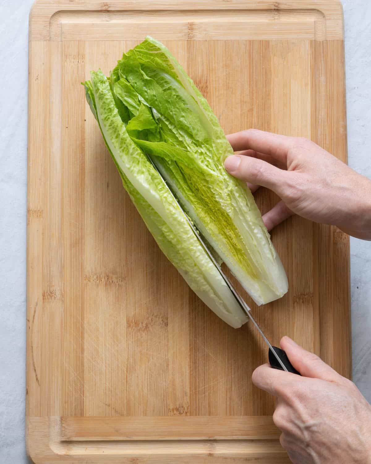 Cut in half lengthwise.