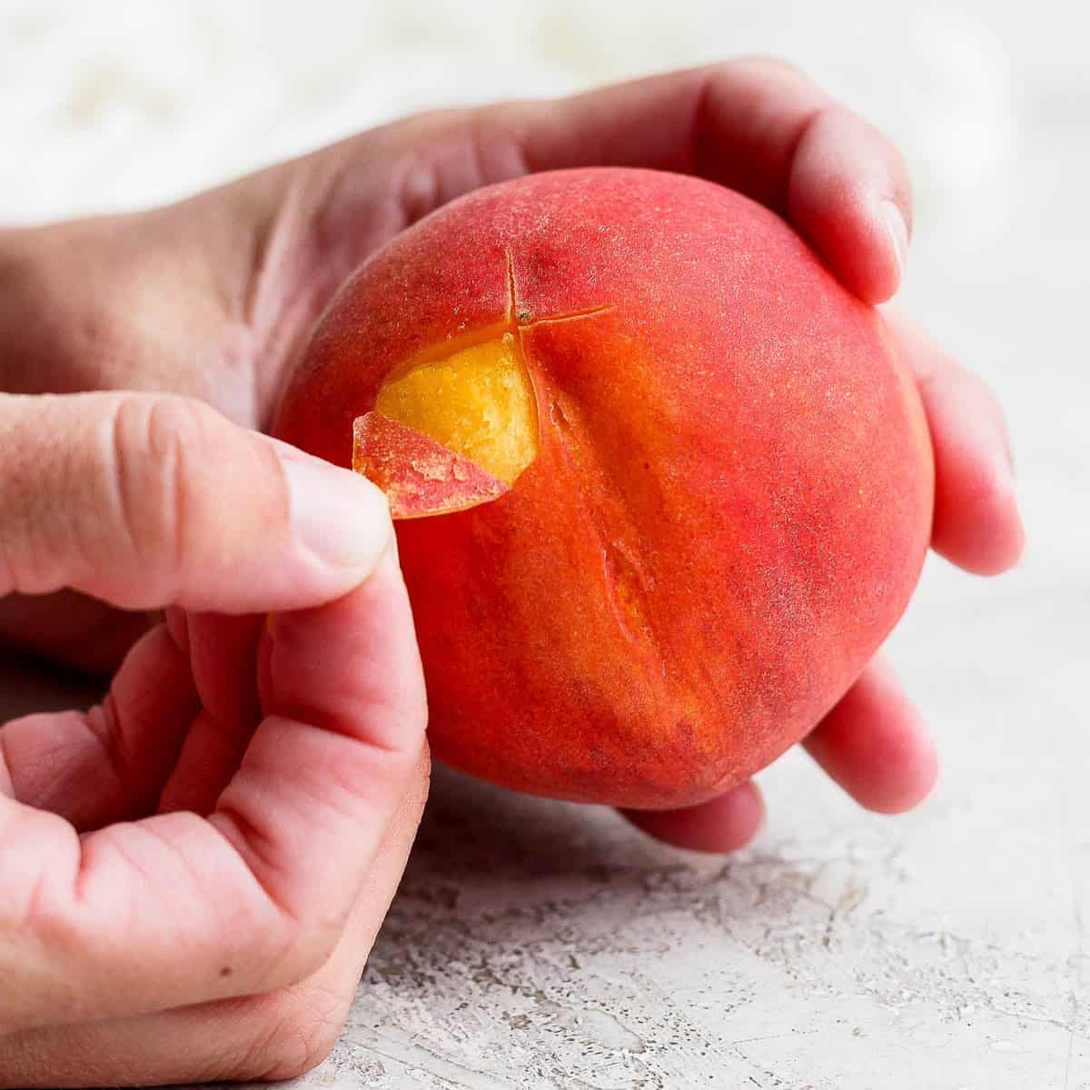 How to Peel Peaches