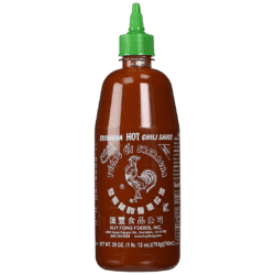 bottle of Sriracha