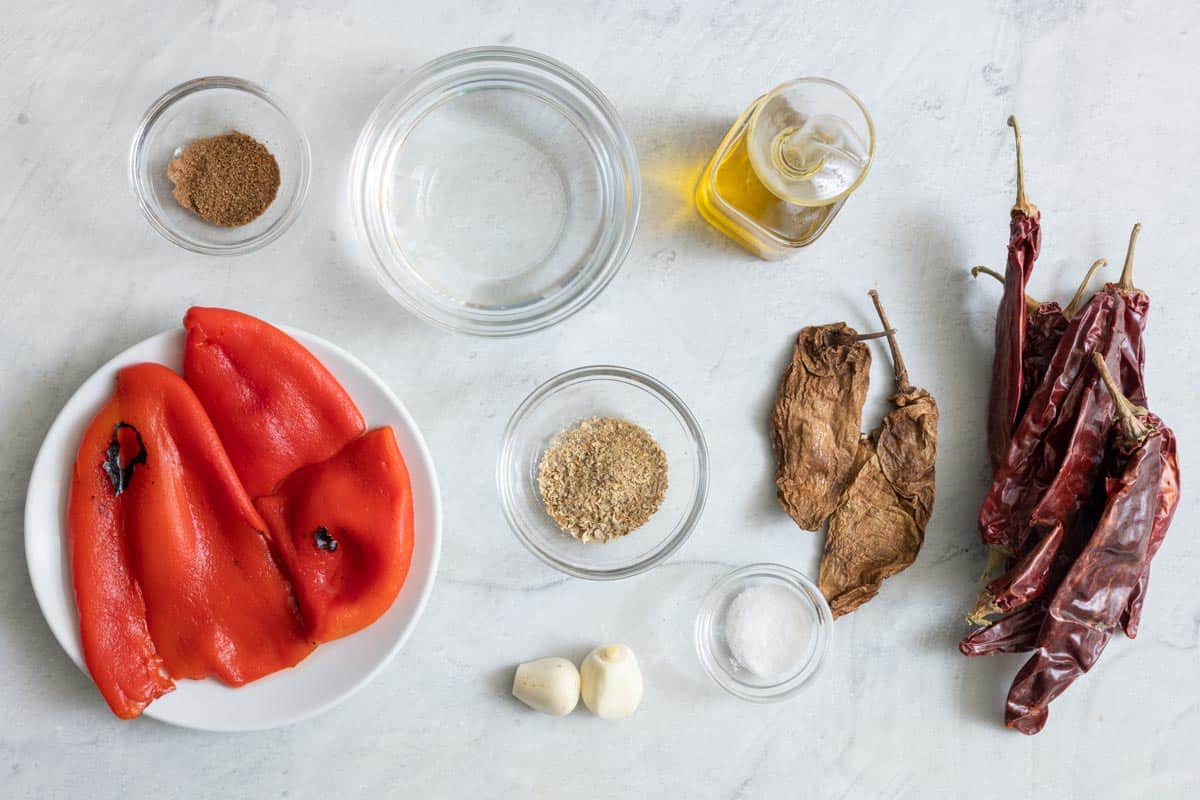 Ingredients for recipe: chili paste recipe.