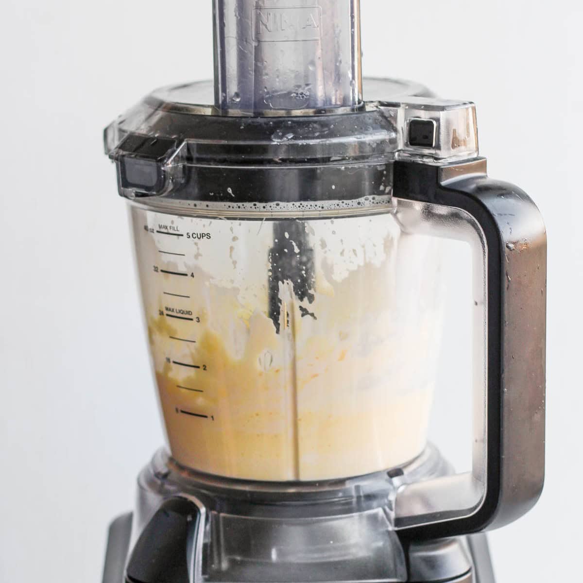 Small amount thick and emulsified.