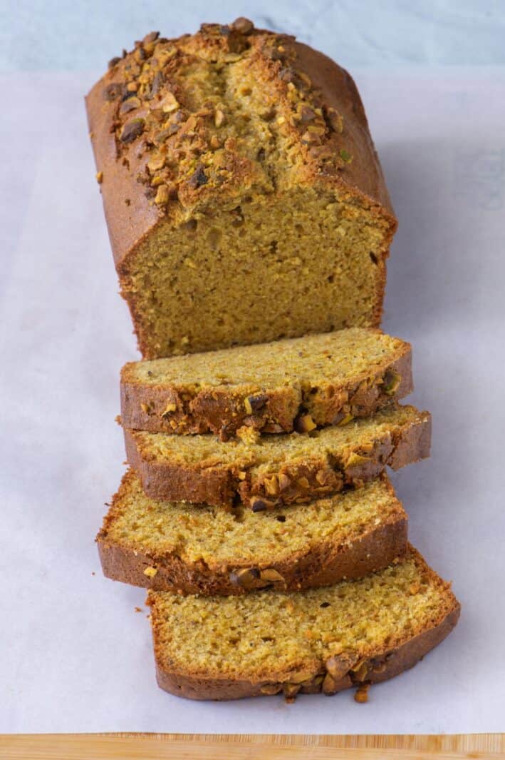 Pistachio Bread {With REAL Pistachios No Dye} - Feel Good Foodie