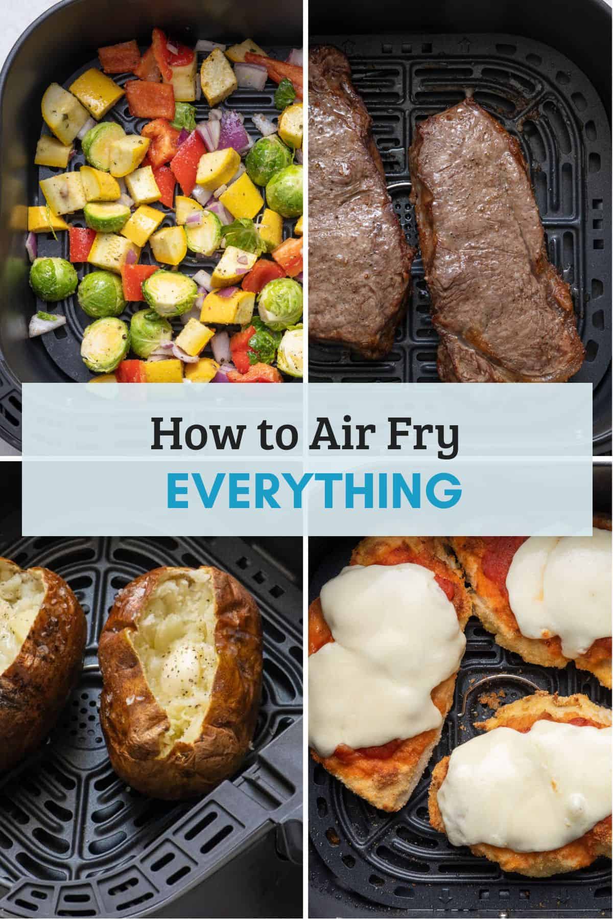 Round up featured image for how to air fry everything.