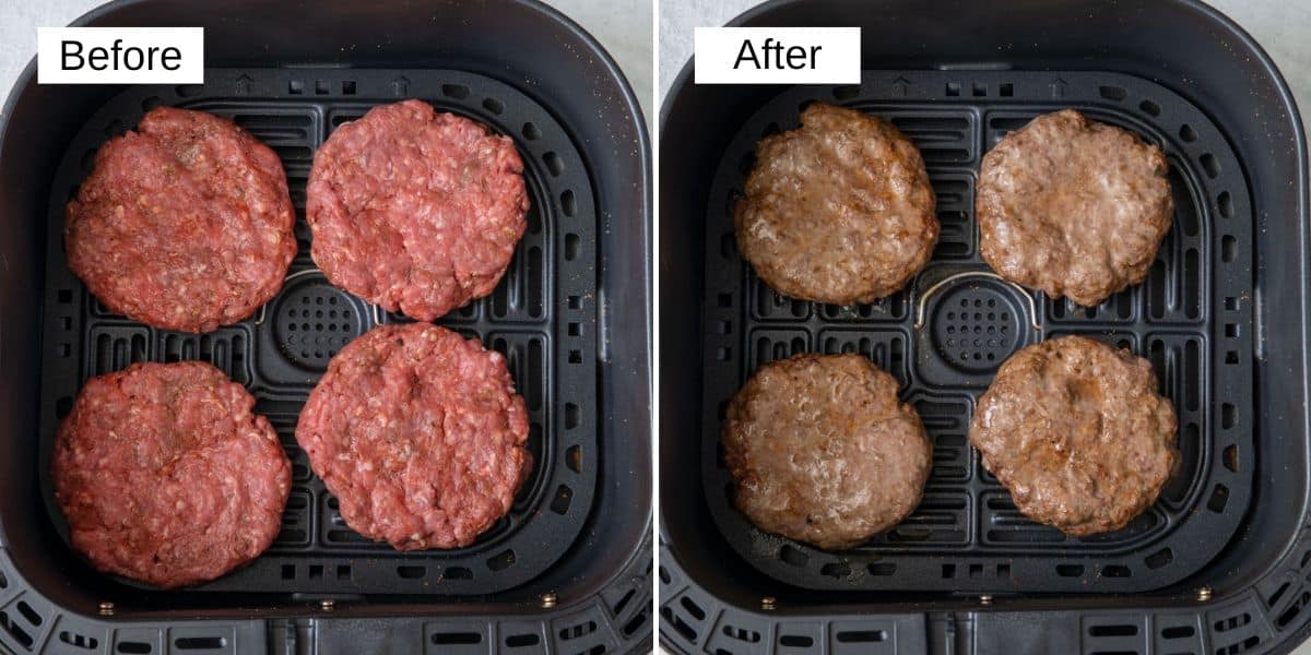 Hamburgers in 2025 air fryer