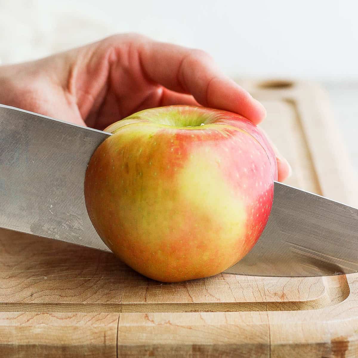 Cutting all the way down - first cut.