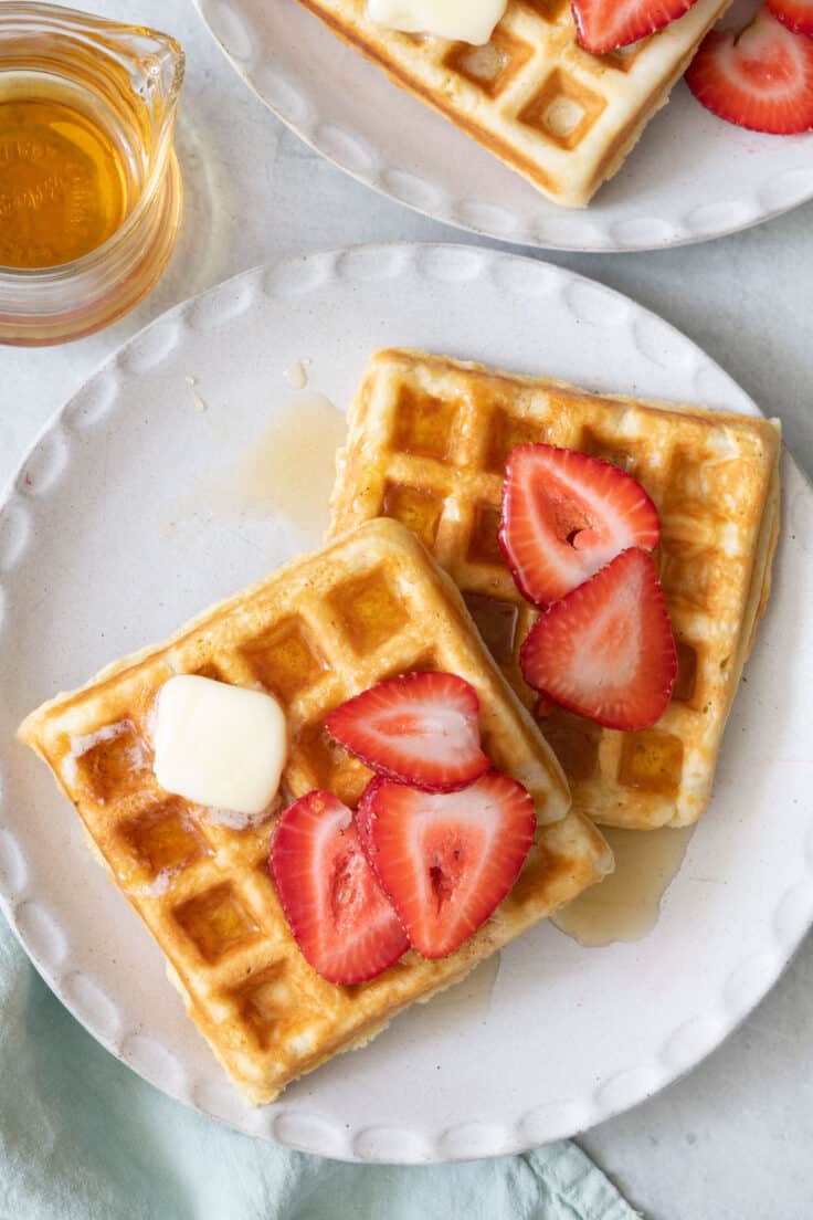 How to Make Waffles {Crispy & Homemade!} - Feel Good Foodie