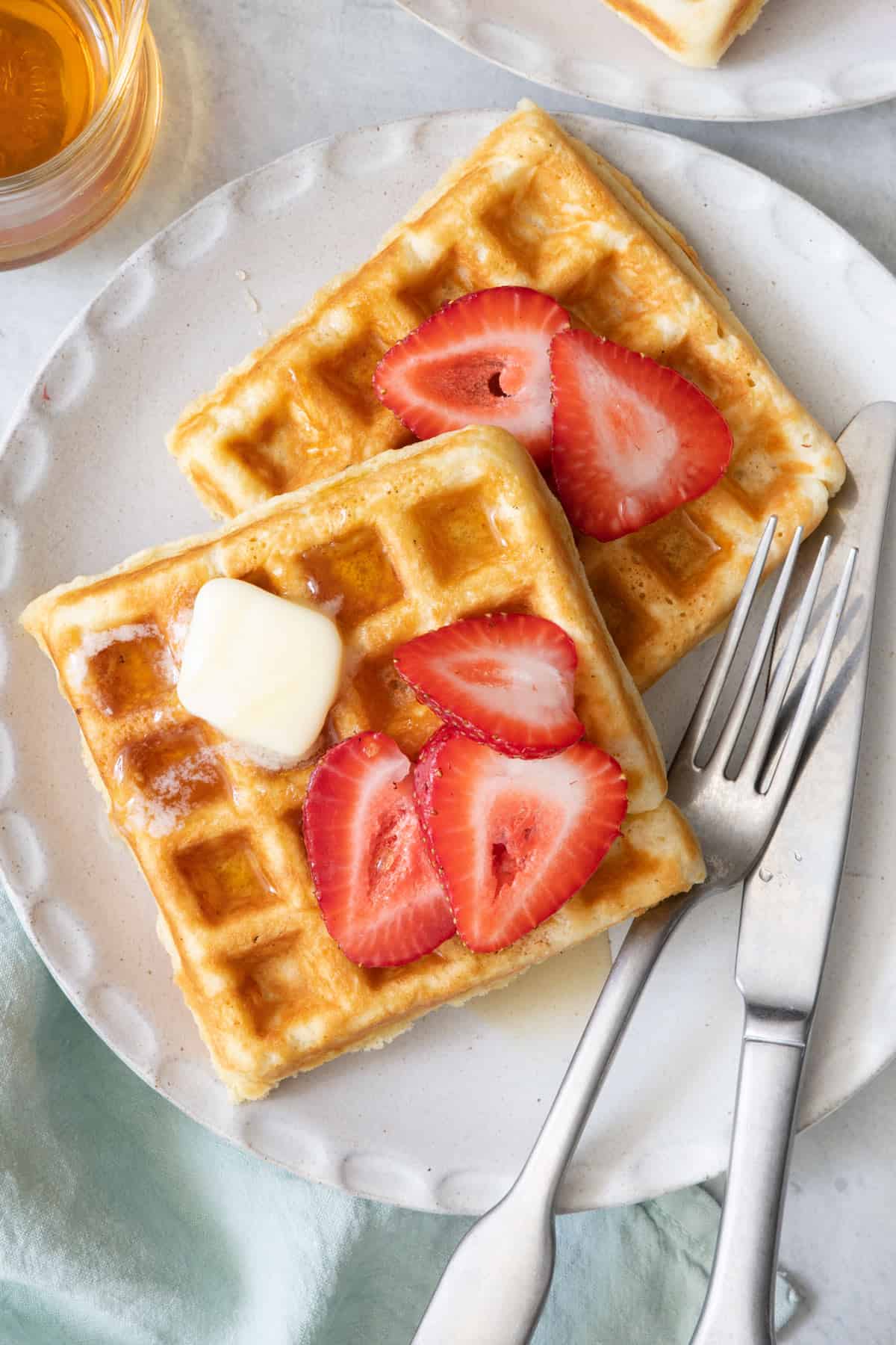 Making waffles deals with pancake mix