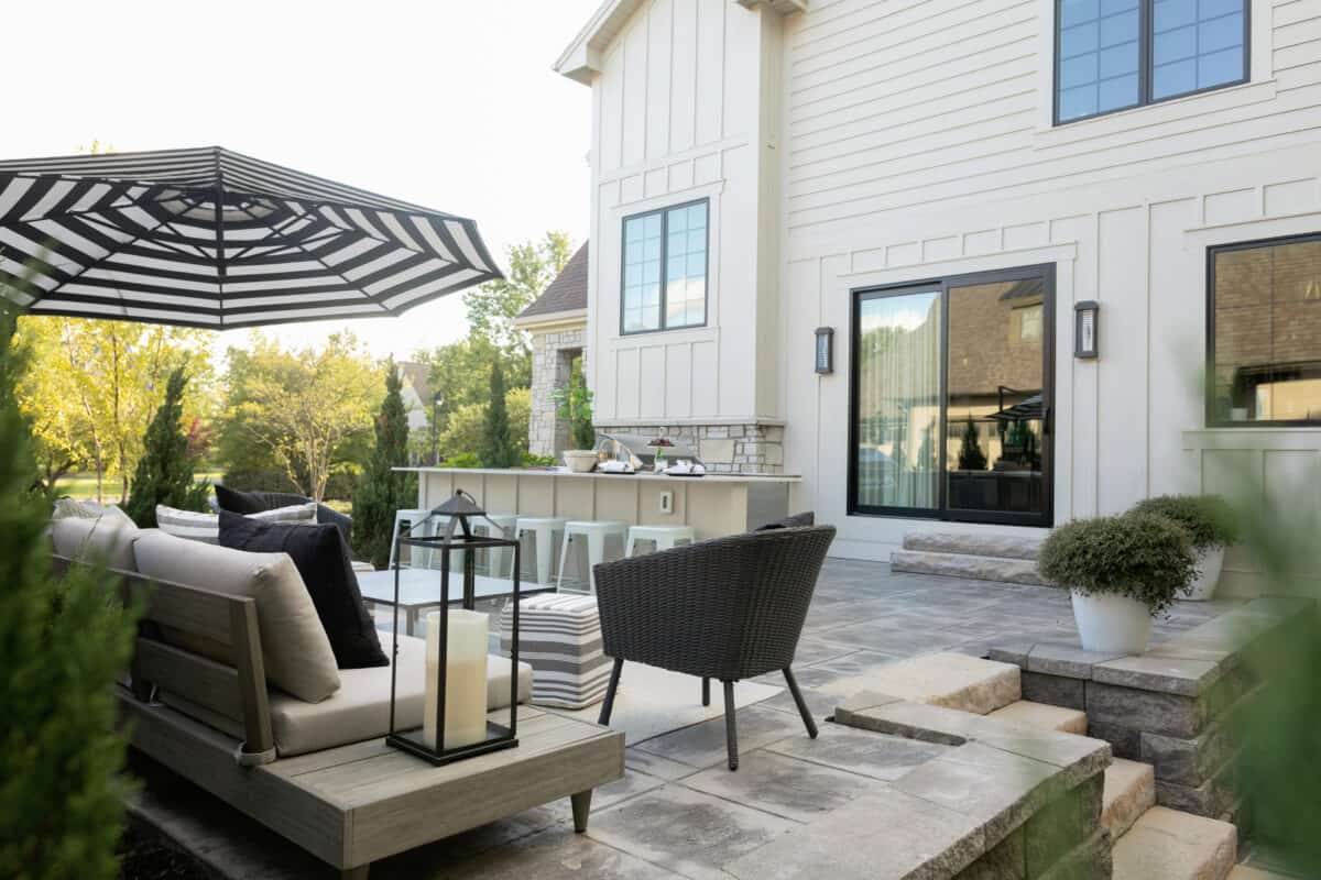 Patio view from side of the house