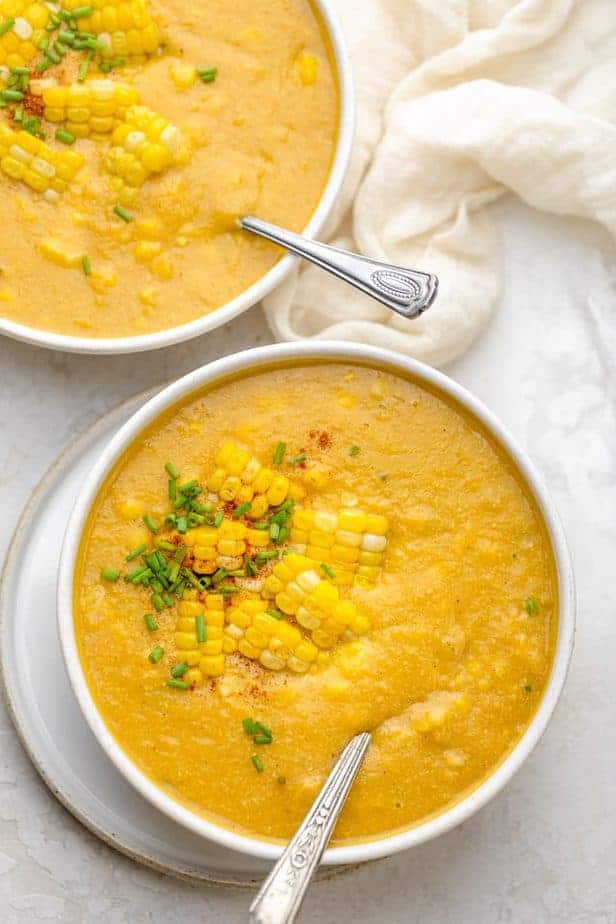 Vegan Corn Chowder - Feel Good Foodie